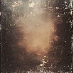 Vintage Grunge Texture with Dust, Fading, and Scratches in Warm Sepia Tone for Retro Film Effect
