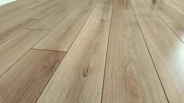 New wooden flooring installation in modern home space