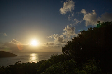 夏の奄美大島の空。積乱雲。夏雲。