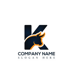 Letter K bull logo