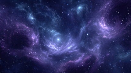 Naklejka premium Colorful Nebulae In Space