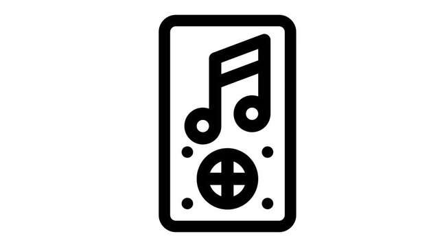 mp3 minimalist line animation