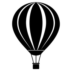 Obraz premium Minimal Balloon Black Silhouette