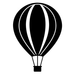 Obraz premium Minimal Balloon Black Silhouette