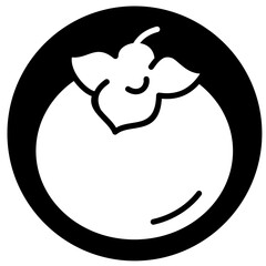 persimmon icon design
