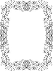 frame with floral ornament
