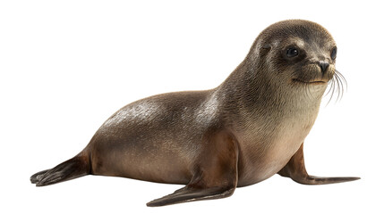 Fototapeta premium Young Sea Lion Resting on Sand Beach Marine Animal Wildlife Aquatic Creature