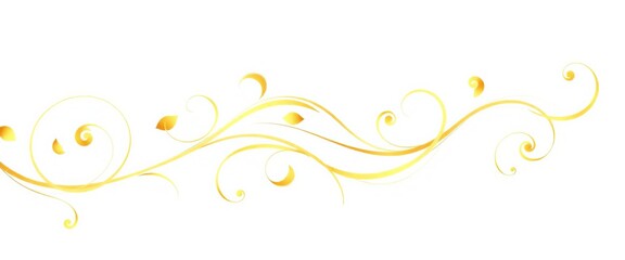 Elegant gold swirls vector set, isolated on white background Perfect for luxury branding and design, gold swirls,  clip art