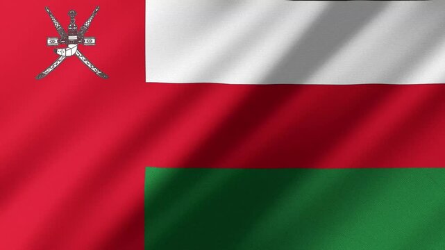 flag of Oman 4K Footage 60 FPS