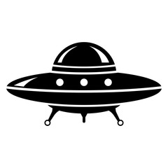 ufo, vector silhouette icon