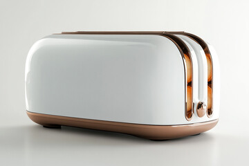 White Toaster with Popping Toast


