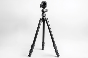 Camera on Tripod with Ball Head

