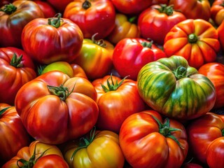 Organic Tomatoes Farmers Market Close Up Photography - High-Resolution Food Images