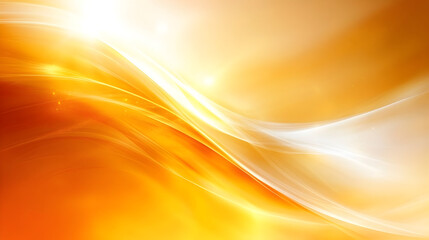 Abstract image of orange and white flowing light patterns.