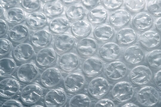 close-up on bubble wrap