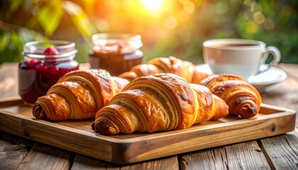 croissant and coffee