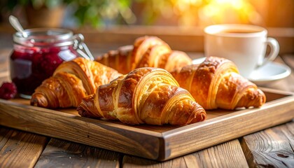 croissant and coffee