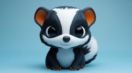 Fototapeta premium Cute cartoon badger