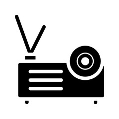 Projector Solid Icon. Editable Stroke Icons. Can be used for web, mobile apps, and software.