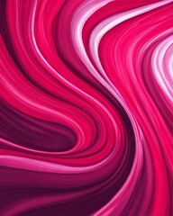 Fototapeta premium Vibrant abstract swirl design in shades of pink and red.