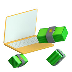 Remote Payment 3D Icon Colorful Design