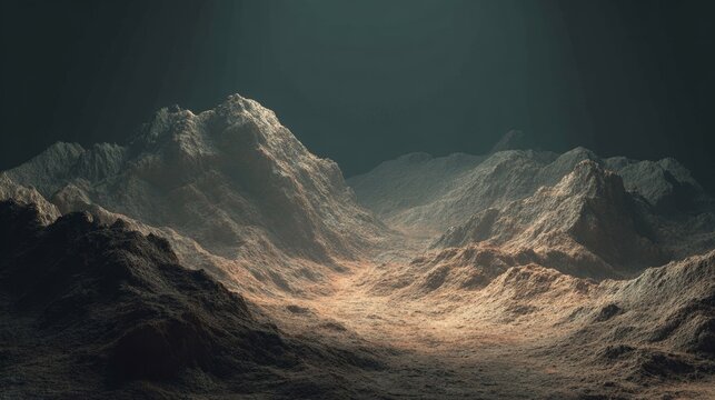 illustration terbium oxide background, rare earths, rare metals, scarcity of raw materials, copy and text space, 16:9