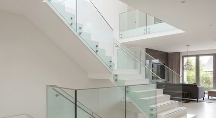 Obraz premium staircase in a modern building