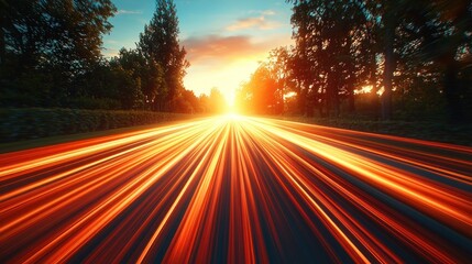 Sunset Drive: A Journey Towards the Horizon