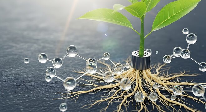 abstract blue background with lines, glass with water drops on green background - Powered by Adobe
