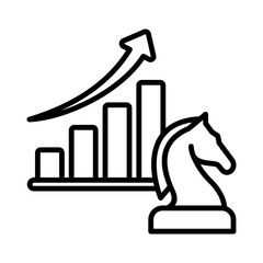 Growth Strategy Icon.