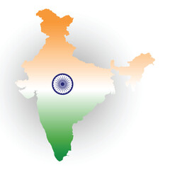 independence day india flag design. Abstract tTiranga Background with Ashoka Chakra. EPS vector illustration