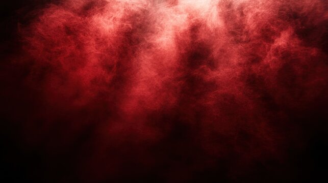 Crimson smoke cloud fills the frame