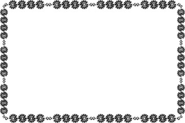 Simple Frame, Border Frame with White Background, Photo Frame, Black Colour, Unique Frame