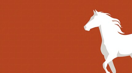 Obraz premium Celebrating the 2026 Lunar New Year with the white horse as a powerful symbol of good fortune and prosperity Generative AI