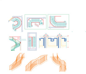 Bathroom Floor Plan Design Element Set