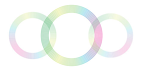 abstract colorful background with circles. abstract gradiant background seven ring shape. ring background for happy new year, poster, banner, social media, card, event. png and vector on transparent 