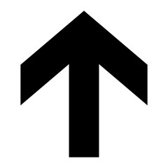 up arrow, black directional arrow icon. upward, forward, upload icon