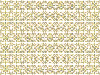 Elegant Thai Lotus Gold Pattern – Traditional Seamless Design