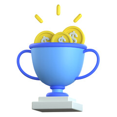 Winning 3D Icon Colorful Style