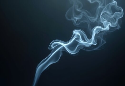 intricate smoke patterns atmospheric art dramatic contrast dark background curved shapes flowing textures evocative visuals, design, movement, curves, clouds, waves
