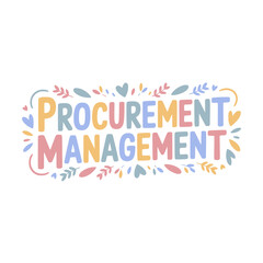 Procurement Management Handwritten Design