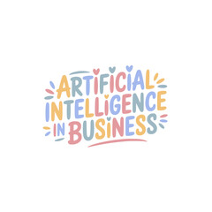 AI in Business Sticker Design.