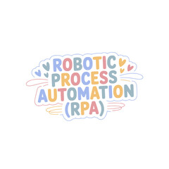 Fototapeta premium RPA Robotic Process Automation Design