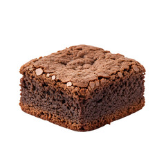 Delicious Square Chocolate Brownie Piece.