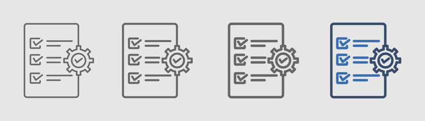 requirement icon set outline