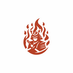 Samurai fire logo
