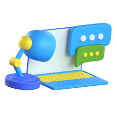 Meeting 3D Icon Colorful Design