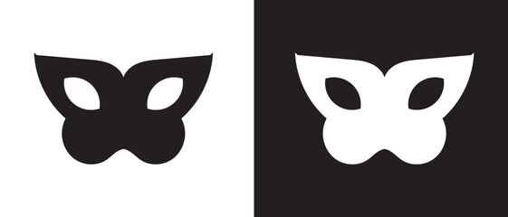 eye mask and face mask icon vector illustration.