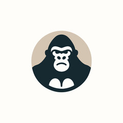 Simple gorilla logo