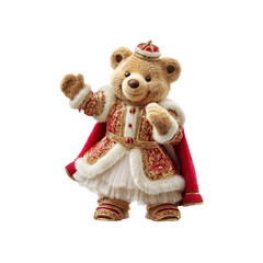 Majestic Teddy Bear King in Regal Attire - Holiday Royalty